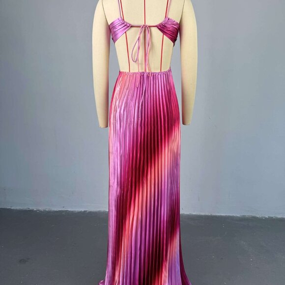 ✨Y2K Retro Bundle✨ NEW Strappy Suspenders Tube Top + Pleated Swing Dress | Cotta - Picture 3 of 5